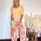 Floral Wide Leg Pants